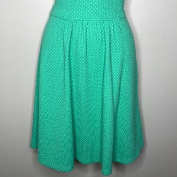 Anthropologie Postmark Size 8 Mint Green Matilde Textured Skater Dress ASO TV - Picture 5 of 12